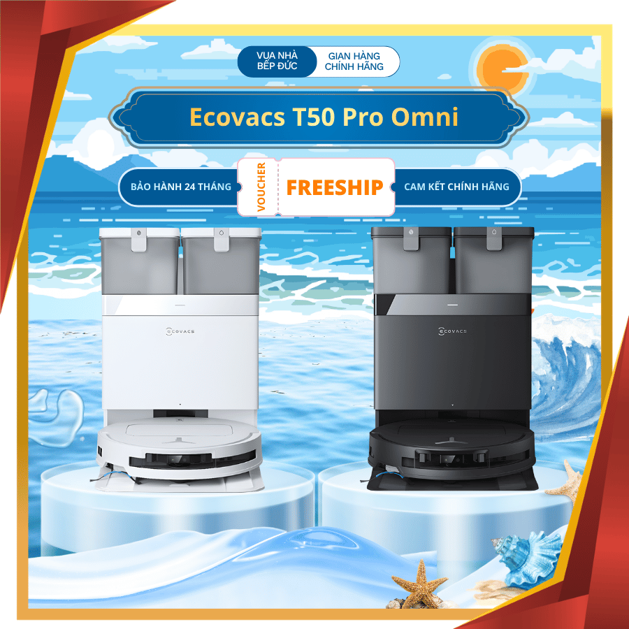 Ecovacs Deebot T50 Pro Omni - Robot Hút Bụi Lau Nhà 2026