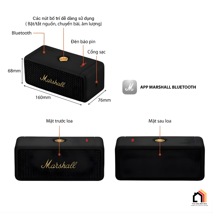 Marshall Emberton 2 - Siêu Phẩm Loa Thông Minh 2026 tại Vua Nhà Bếp Đức 13
