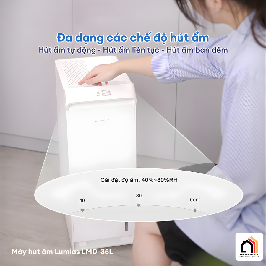 LUMIAS LMD-35L - Máy hút ẩm không khí hàng chính hãng tại Vua Nhà Bếp Đức 04