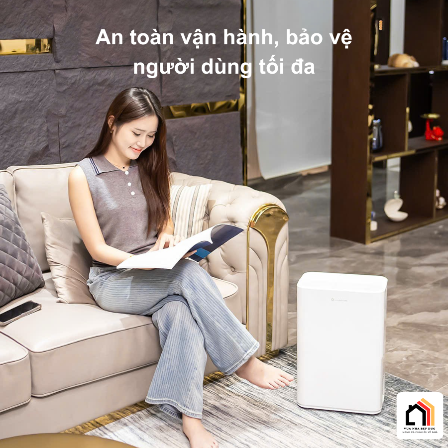 Máy hút ẩm kiêm lọc không khí Lumias D6S-12L tại Vua Nhà Bếp Đức 04