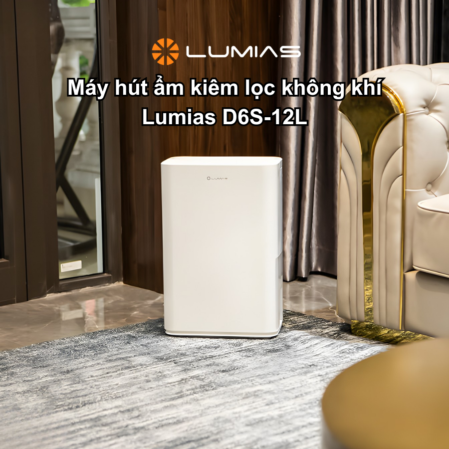 Máy hút ẩm kiêm lọc không khí Lumias D6S-12L tại Vua Nhà Bếp Đức 09