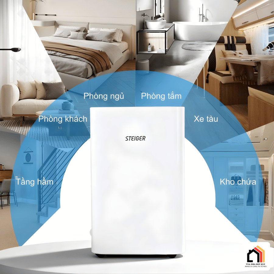 Máy hút ẩm Steiger 825DW/ 25L - Siêu Sale 2026 tại Vua Nhà Bếp Đức 02