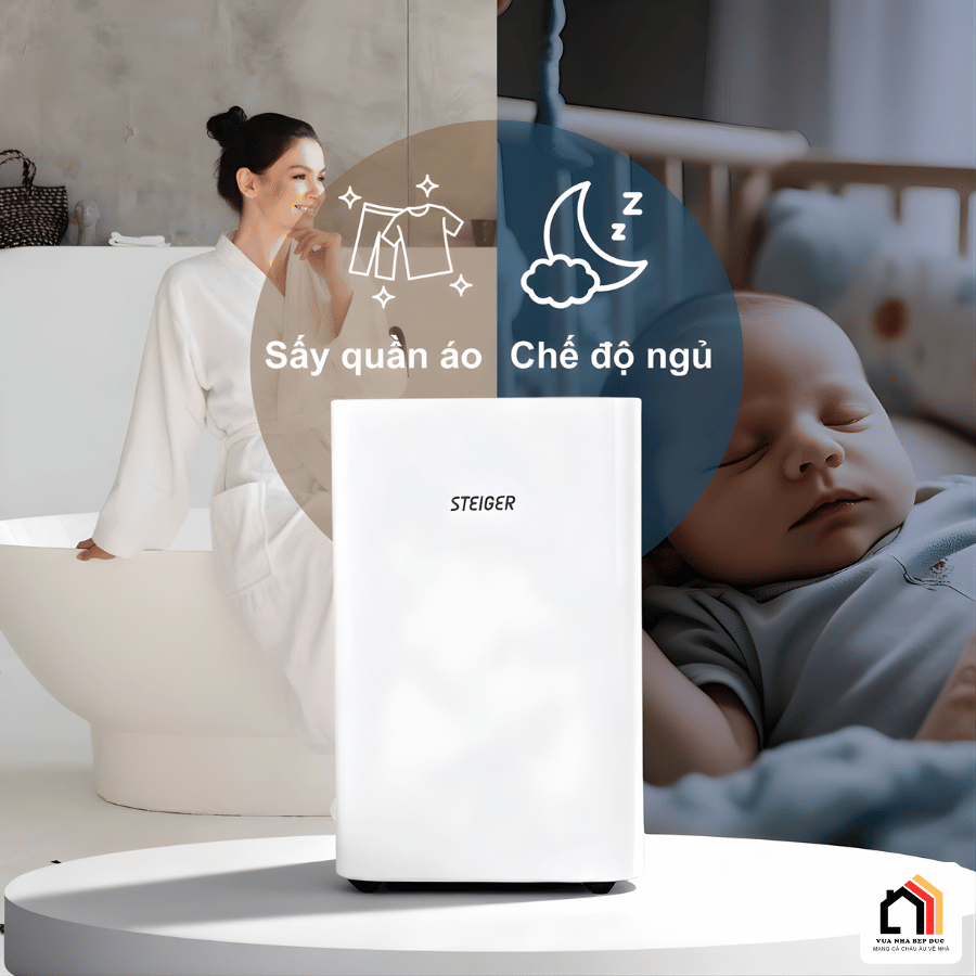 Máy hút ẩm Steiger 825DW/ 25L - Siêu Sale 2026 tại Vua Nhà Bếp Đức 07