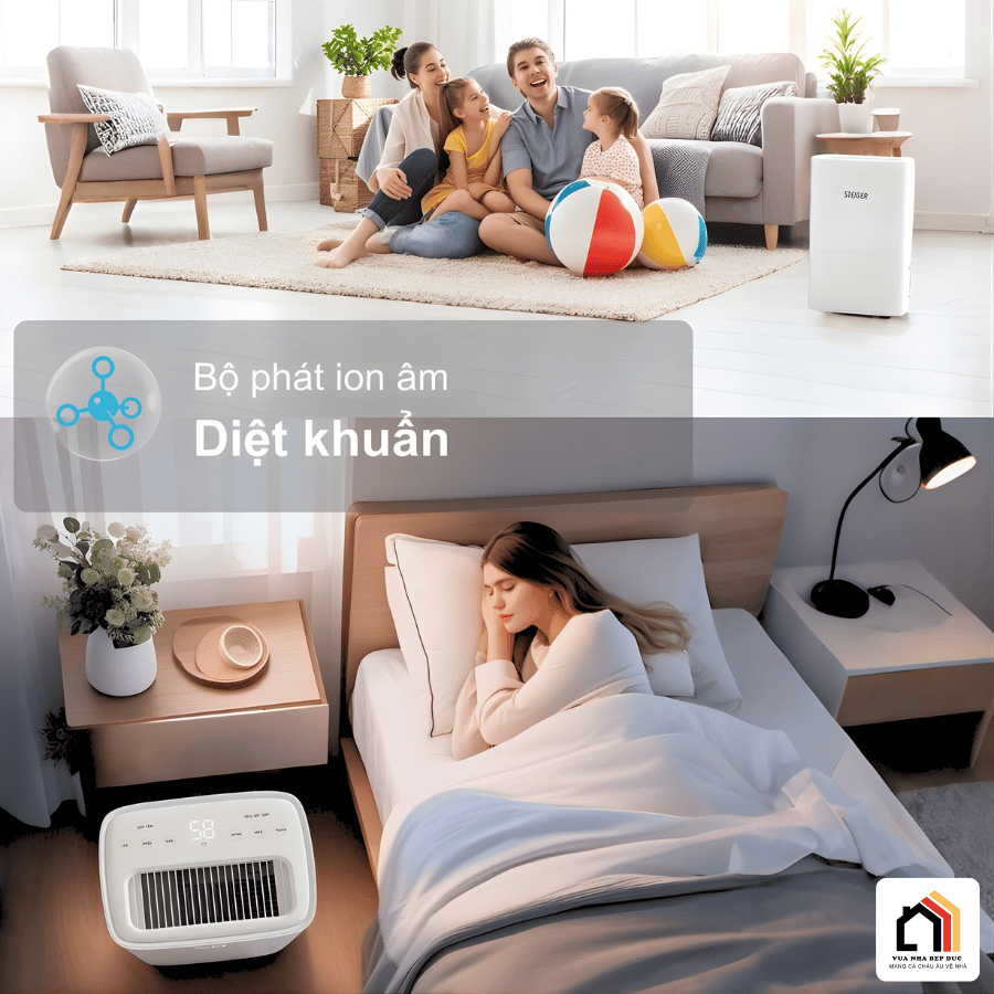 Máy hút ẩm Steiger 825DW/ 25L - Siêu Sale 2026 tại Vua Nhà Bếp Đức 09