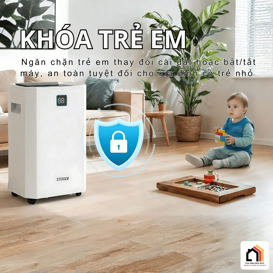 Máy Hút Ẩm Steiger 855DW/ 55L - Siêu Sale 2026 tại Vua Nhà Bếp Đức 10