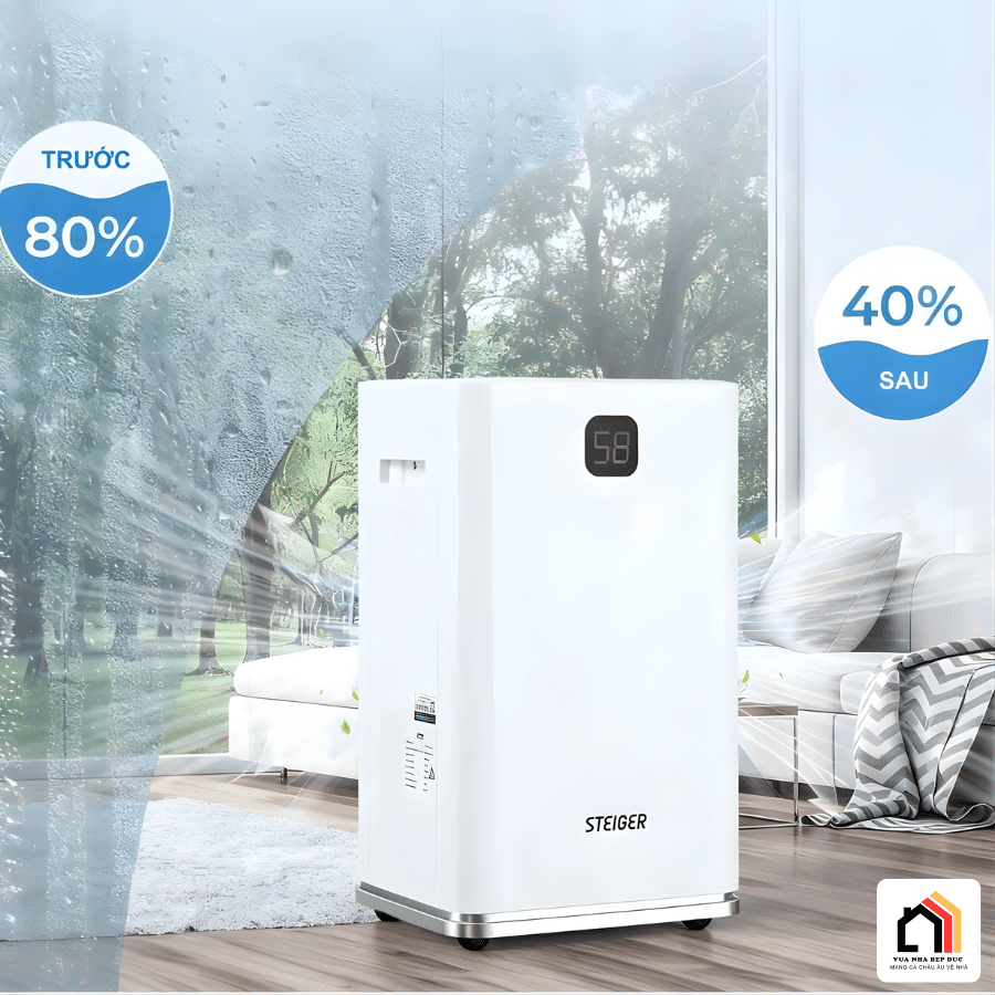 Máy hút ẩm Steiger 860DW/ 60L - Siêu Sale 2026 tại Vua Nhà Bếp Đức 03
