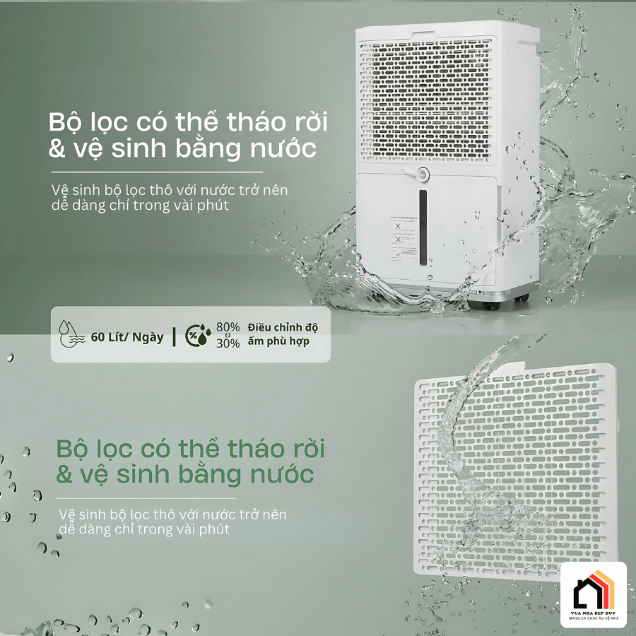 Máy hút ẩm Steiger 860DW/ 60L - Siêu Sale 2026 tại Vua Nhà Bếp Đức 06