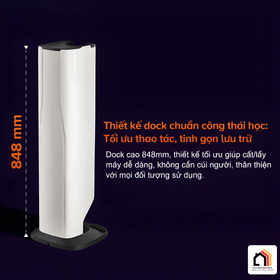 Roborock H60 Hub Pro - Máy hút bụi cầm tay thế hệ mới 2026 tại Vua Nhà Bếp Đức 05