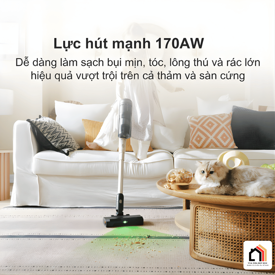 Roborock H60 Hub Pro - Máy hút bụi cầm tay thế hệ mới 2026 tại Vua Nhà Bếp Đức 06