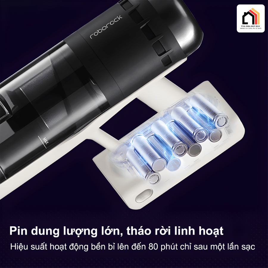Roborock H60 Hub Pro - Máy hút bụi cầm tay thế hệ mới 2026 tại Vua Nhà Bếp Đức 10