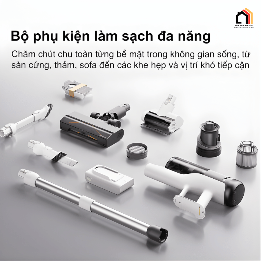 Roborock H60 Hub Pro - Máy hút bụi cầm tay thế hệ mới 2026 tại Vua Nhà Bếp Đức 13