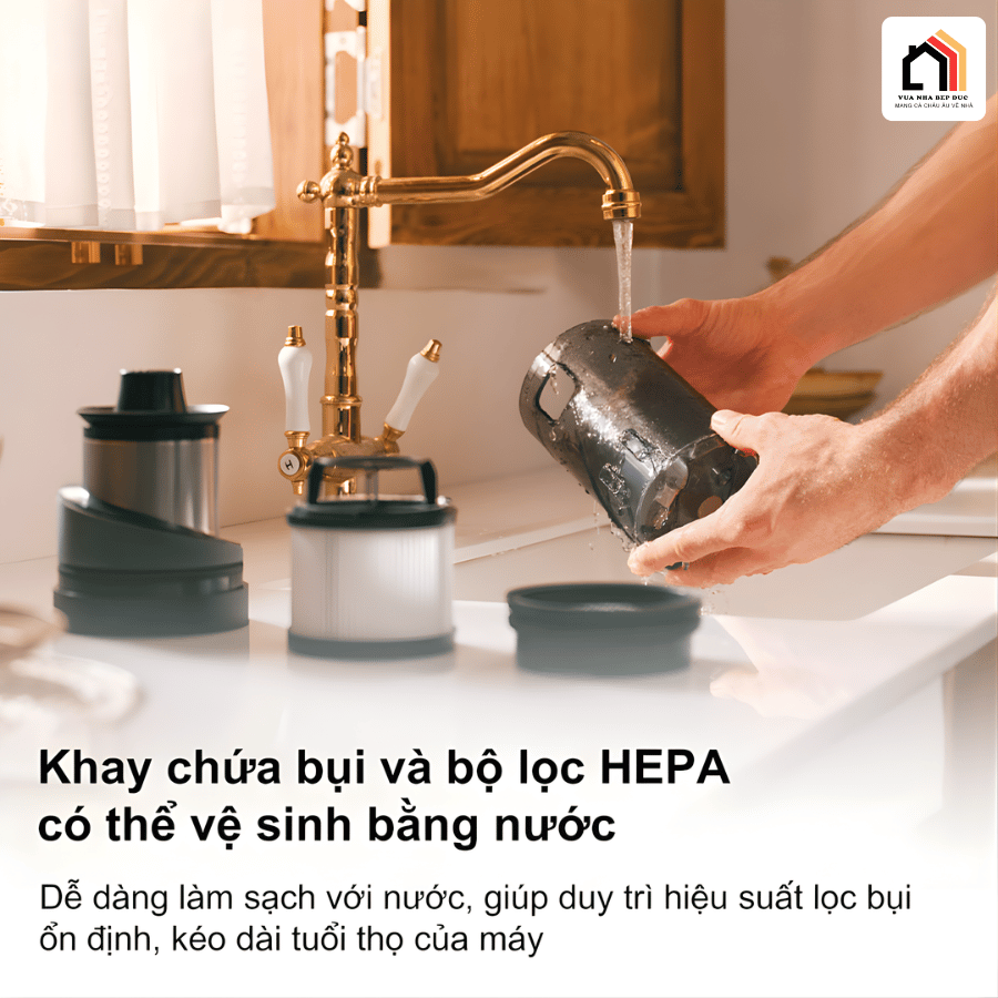 Roborock H60 Hub Pro - Máy hút bụi cầm tay thế hệ mới 2026 tại Vua Nhà Bếp Đức 14