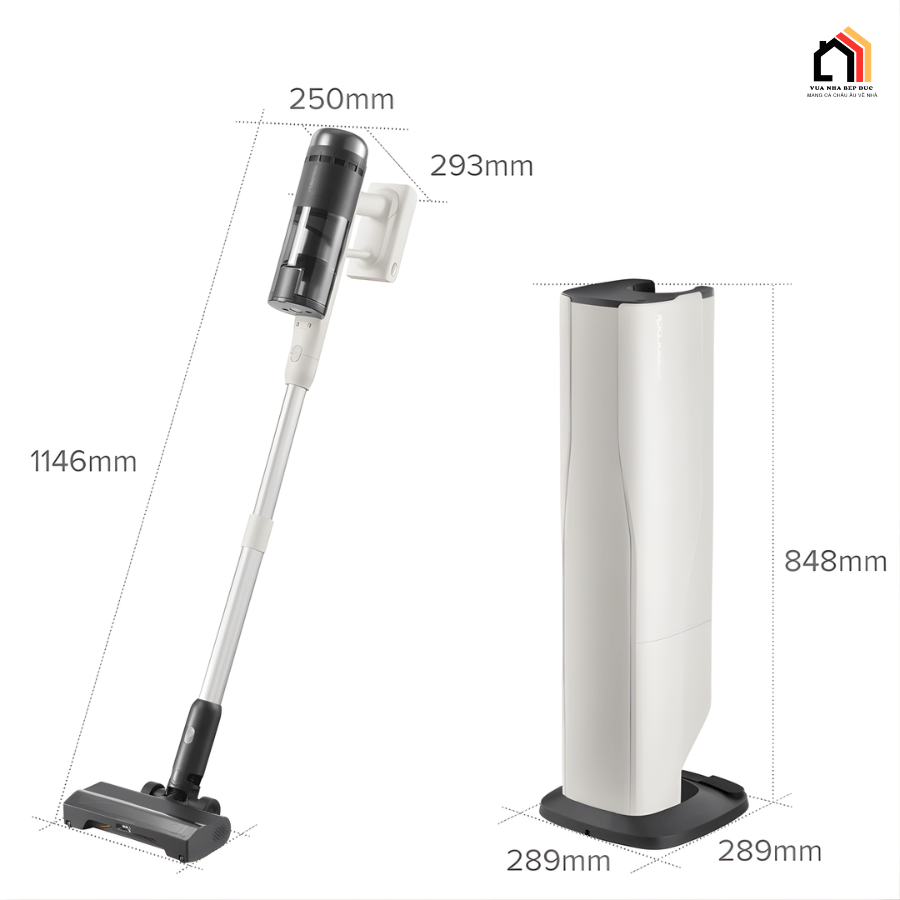 Roborock H60 Hub Pro - Máy hút bụi cầm tay thế hệ mới 2026 tại Vua Nhà Bếp Đức 15