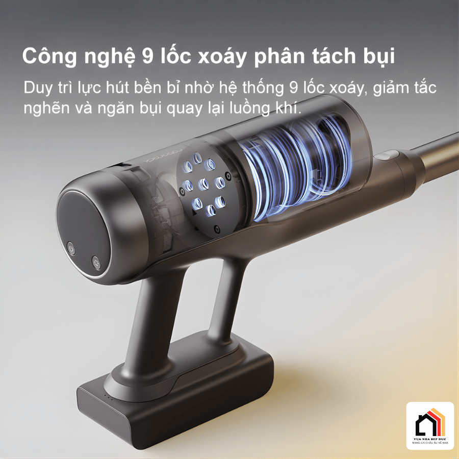Roborock H60 Ultra - Máy hút bụi cầm tay thế hệ mới 2026 tại Vua Nhà Bếp Đức 10