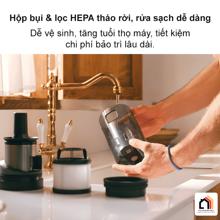 Roborock H60 Ultra - Máy hút bụi cầm tay thế hệ mới 2026 tại Vua Nhà Bếp Đức 14