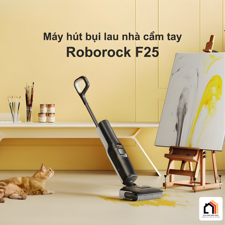 Roborock F25 - máy hút bụi lau nhà cầm tay bản quốc tế tại Vua Nhà Bếp Đức 03