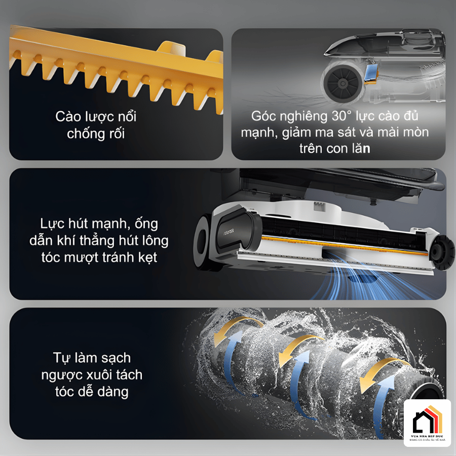 Roborock F25 ACE - Máy hút bụi lau nhà thế hệ mới 2026 tại Vua Nhà Bếp Đức 5