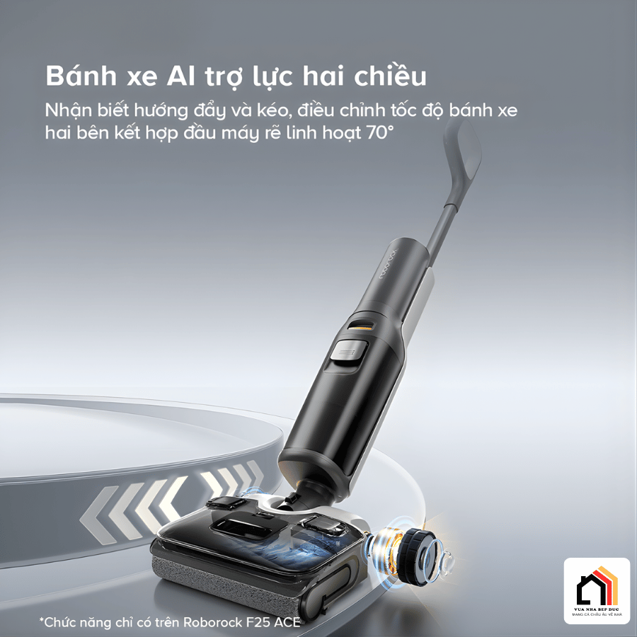 Roborock F25 ACE - Máy hút bụi lau nhà thế hệ mới 2026 tại Vua Nhà Bếp Đức 9