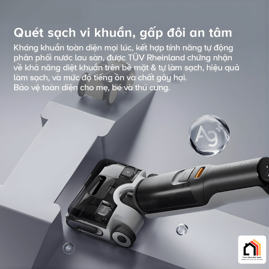 Roborock F25 ACE - Máy hút bụi lau nhà thế hệ mới 2026 tại Vua Nhà Bếp Đức 15