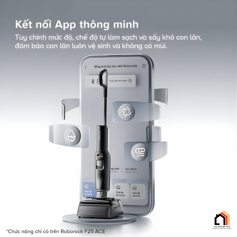 Roborock F25 ACE - Máy hút bụi lau nhà thế hệ mới 2026 tại Vua Nhà Bếp Đức 19