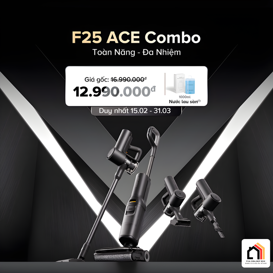 Roborock F25 ACE Combo - Máy hút bụi lau nhà 2026 tại Vua Nhà Bếp Đức 03