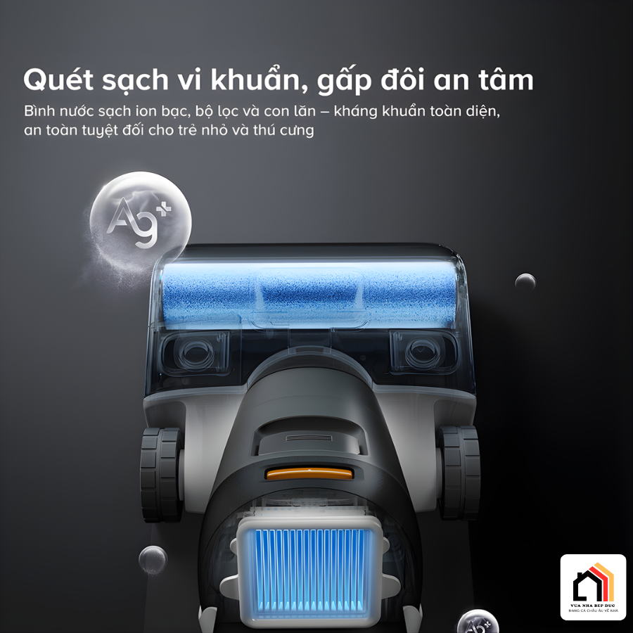 Roborock F25 ACE Combo - Máy hút bụi lau nhà 2026 tại Vua Nhà Bếp Đức 12