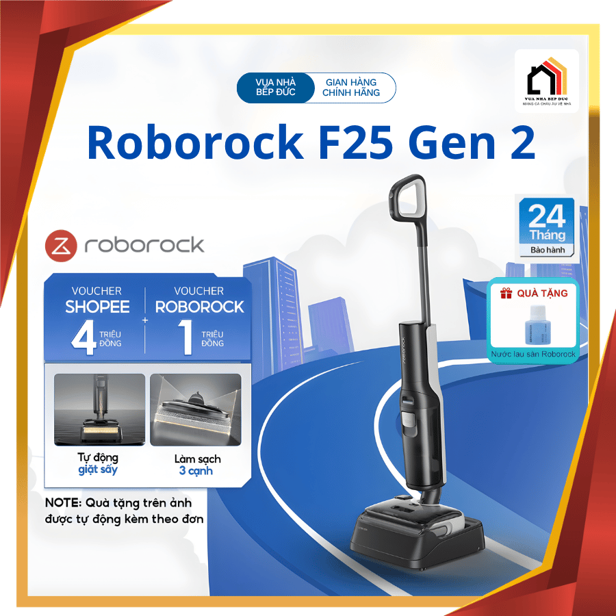 Roborock F25 Gen 2 - Máy Hút Bụi Lau Nhà 2026 tại Vua Nhà Bếp Đức 01