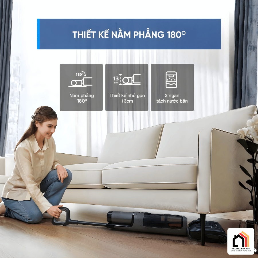 Tineco Floor One i6 Stretch Plus - Máy Hút Bụi Lau Nhà 2026 tại Vua Nhà Bếp Đức 05