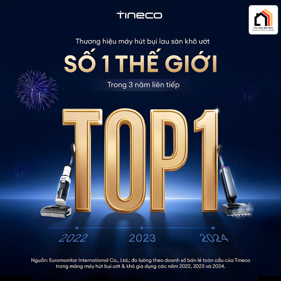 Máy hút bụi lau nhà Tineco Floor One S9 Artist Prime tại Vua Nhà Bếp Đức 09