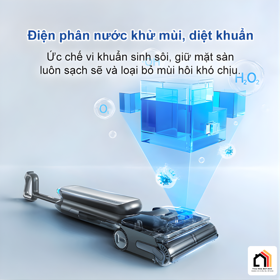 Máy hút bụi lau nhà Tineco Floor One S9 Artist Steam Pro tai Vua Nhà Bếp Đức - 12