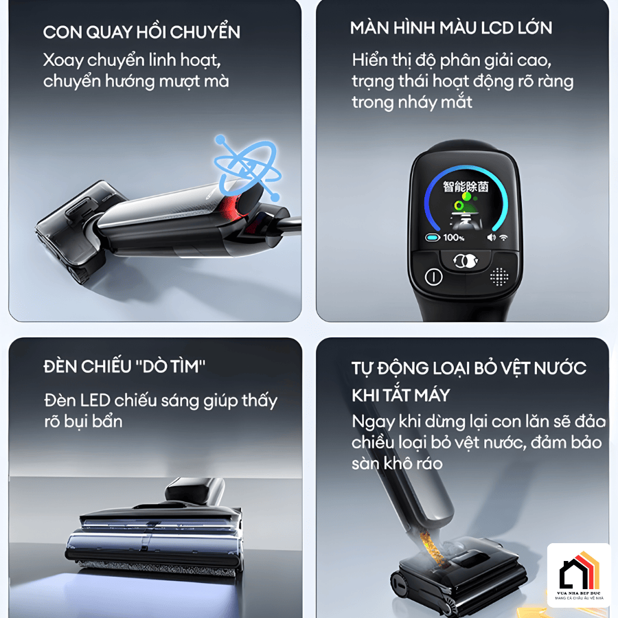 Máy hút bụi lau nhà Tineco Floor One S9 Artist Steam Pro tai Vua Nhà Bếp Đức - 03