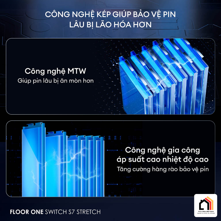 Máy hút bụi lau nhà Tineco Floor One Switch S7 Stretch 10
