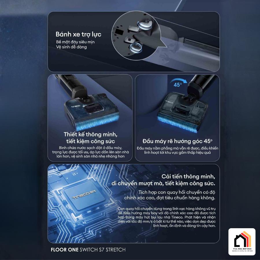 Máy hút bụi lau nhà Tineco Floor One Switch S7 Stretch 20