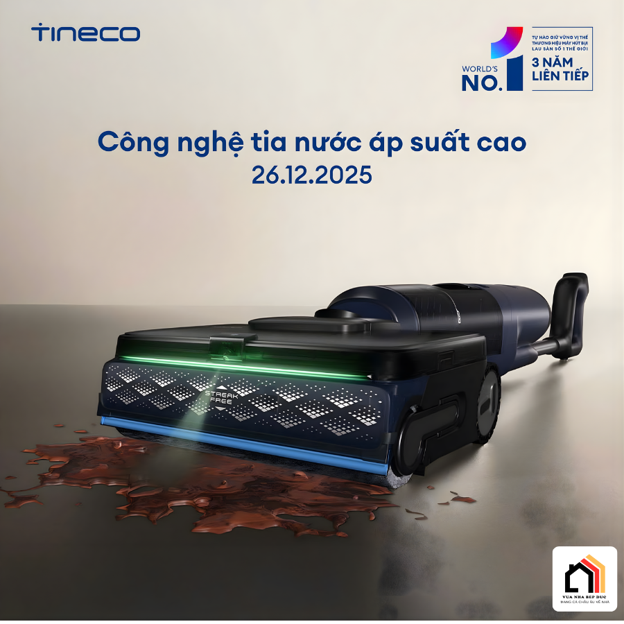 Tineco Floor One S7 Max Pro - Máy hút bụi lau nhà thế hệ mới 2026 tại Vua Nhà Bếp Đức 02