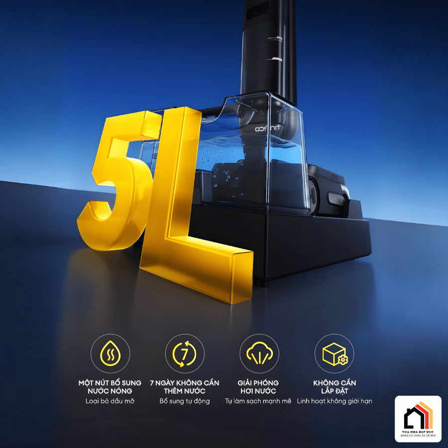 Tineco Station S9 Artist - Máy Hút Bụi Lau Nhà 2026 tại Vua Nhà Bếp Đức 09