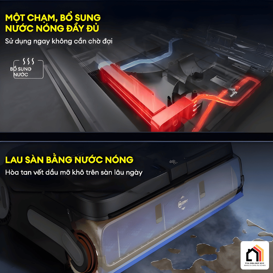 Tineco Station S9 Artist - Máy Hút Bụi Lau Nhà 2026 tại Vua Nhà Bếp Đức 10