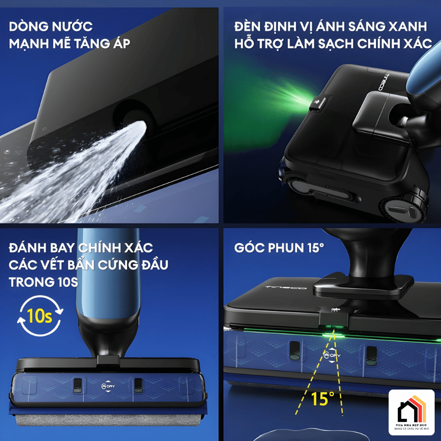 Tineco Station S9 Artist - Máy Hút Bụi Lau Nhà 2026 tại Vua Nhà Bếp Đức 12