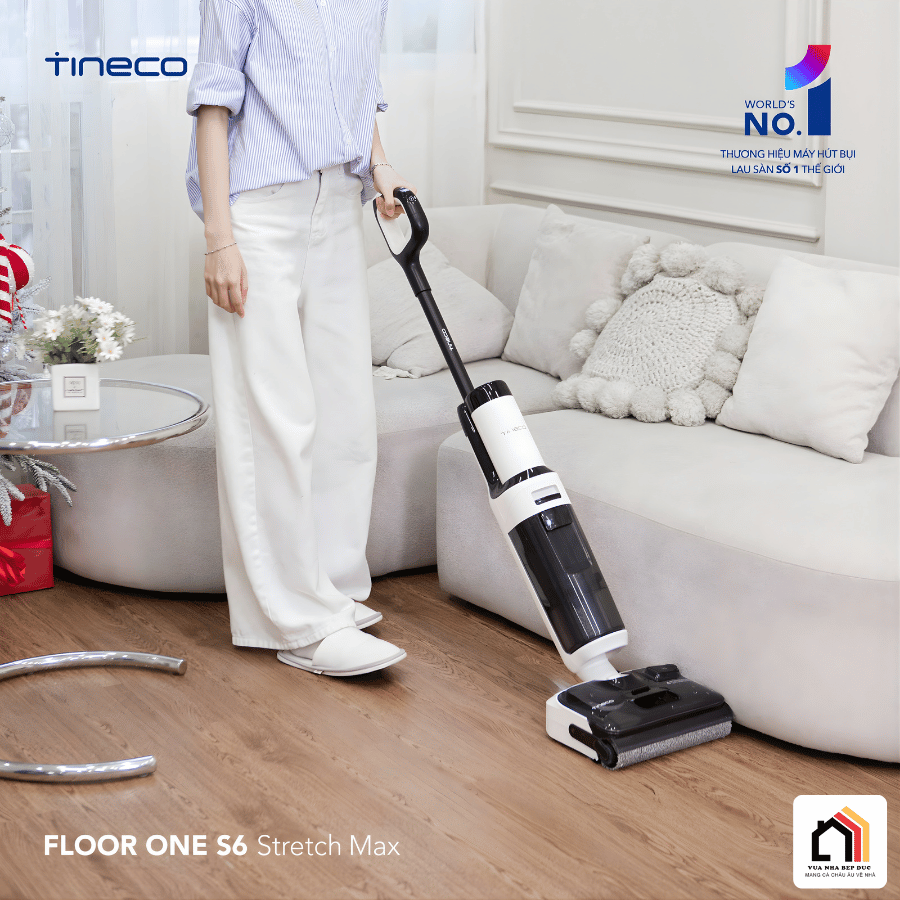 Tineco Floor One S6 Stretch Max - Máy Hút Bụi Lau Sàn Khô Ướt 2026 tại Vua Nhà Bếp Đức 15