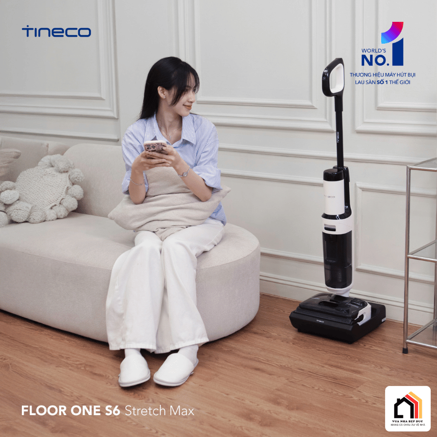 Tineco Floor One S6 Stretch Max - Máy Hút Bụi Lau Sàn Khô Ướt 2026 tại Vua Nhà Bếp Đức 16