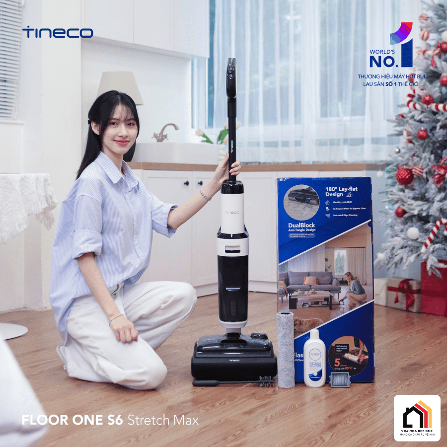 Tineco Floor One S6 Stretch Max - Máy Hút Bụi Lau Sàn Khô Ướt 2026 tại Vua Nhà Bếp Đức 18