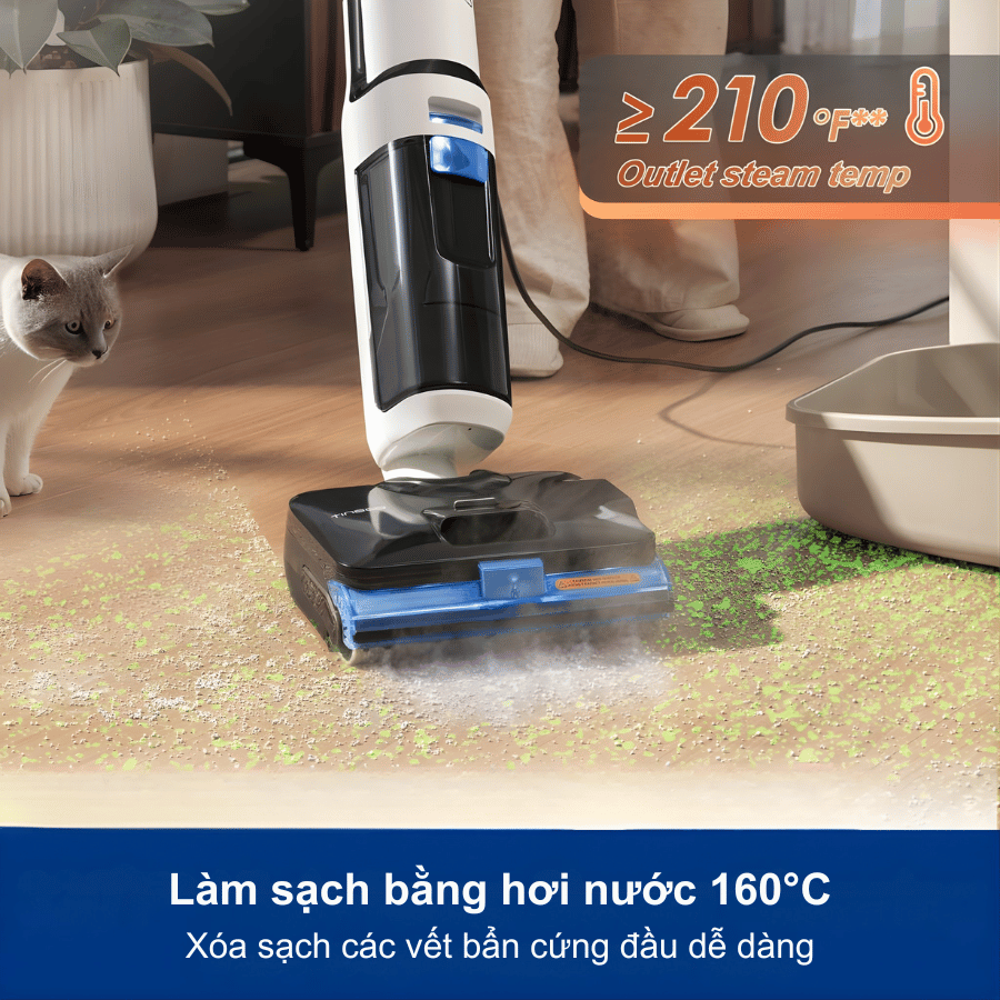 Tineco Floor One S6 Stretch Steam - Máy hút bụi lau sàn khô ướt 2026 tại Vua Nhà Bếp Đức 04