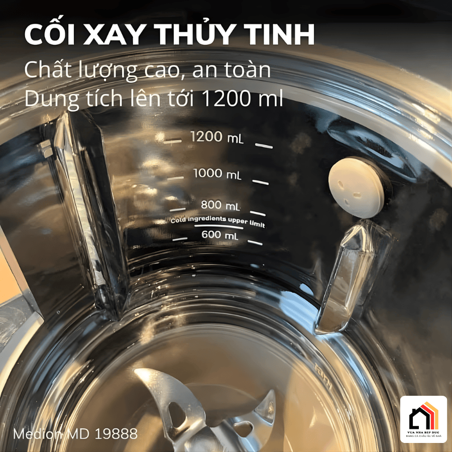 MÁY LÀM SỮA HẠT MEDION MD 19888 tại Vua Nhà Bếp Đức 04
