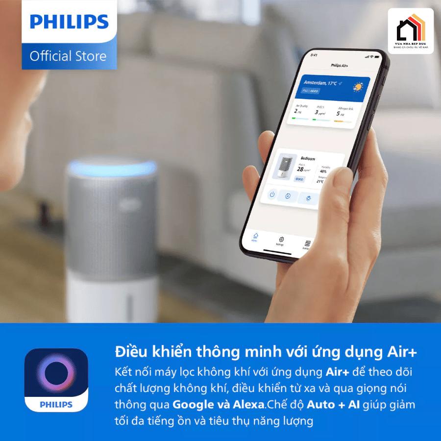 Philips AC3420/10 - Máy Lọc Không Khí Philips 2026 tại Vua Nhà Bếp Đức 07