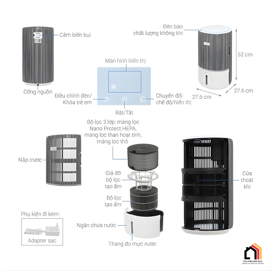 Philips AC3420/10 - Máy Lọc Không Khí Philips 2026 tại Vua Nhà Bếp Đức 012