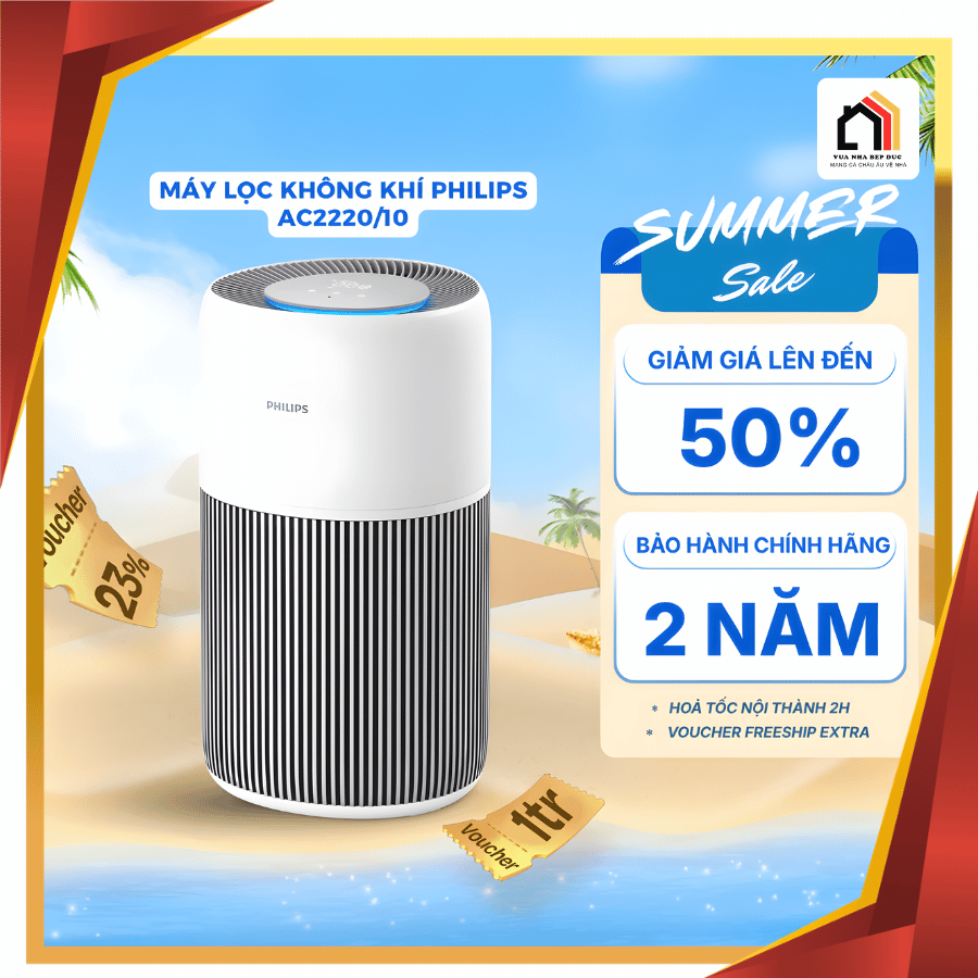 Philips AC2220/10 - Máy Lọc Không Khí Philips 2026 tại Vua Nhà Bếp Đức 01