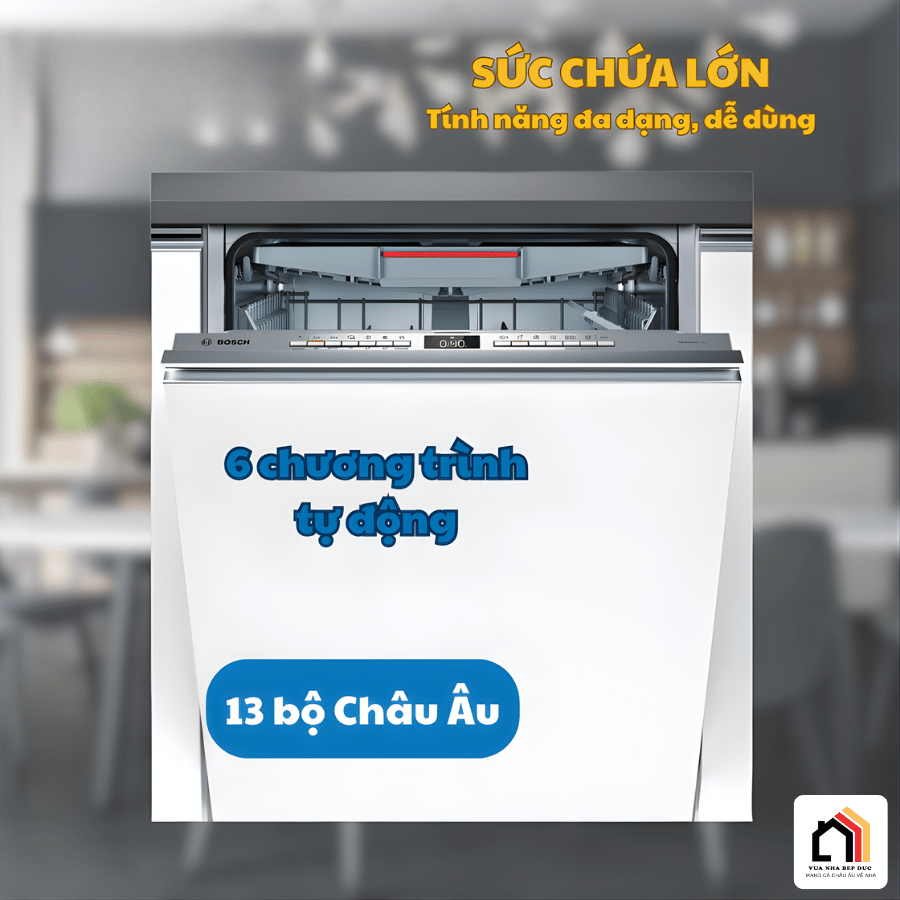 Bosch SMV4ECX14E - Máy Rửa Bát Âm Toàn Phần 2026 tại Vua Nhà Bếp Đức 09