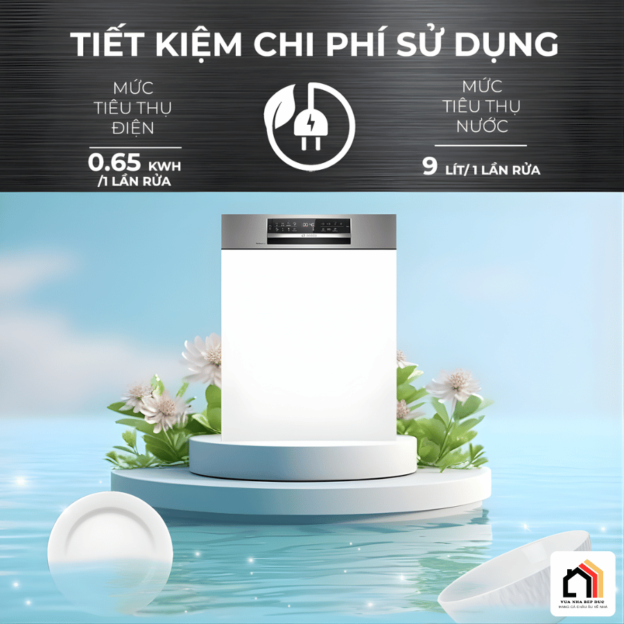 Bosch SMI6ZCS16E - Máy Rửa Bát Bán Âm 2026 tại Vua Nhà Bếp Đức 07