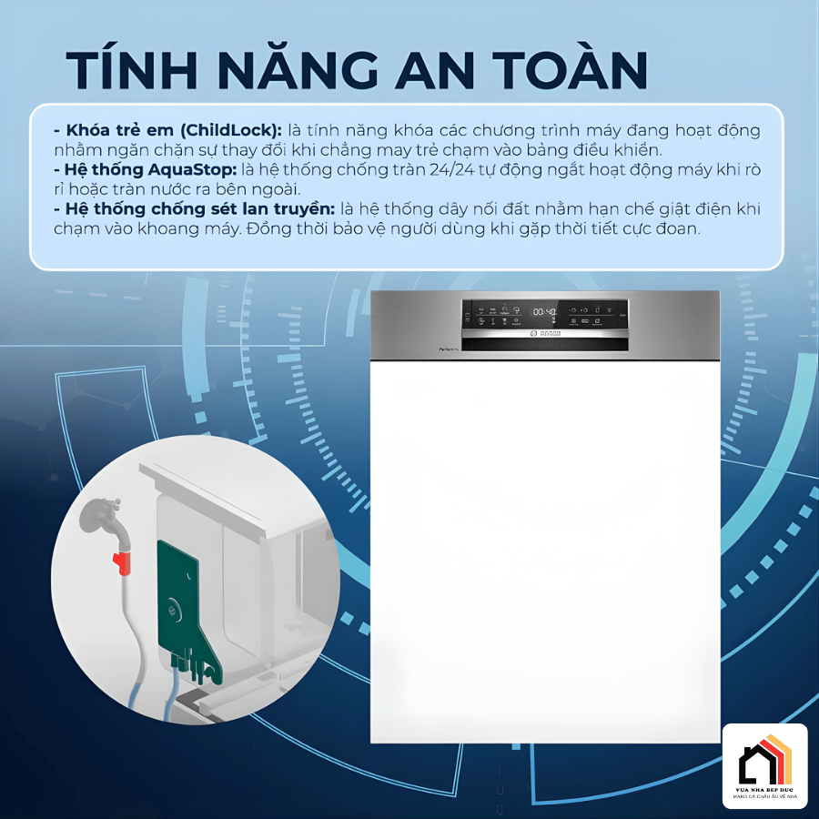 Bosch SMI6ZCS16E - Máy Rửa Bát Bán Âm 2026 tại Vua Nhà Bếp Đức 09