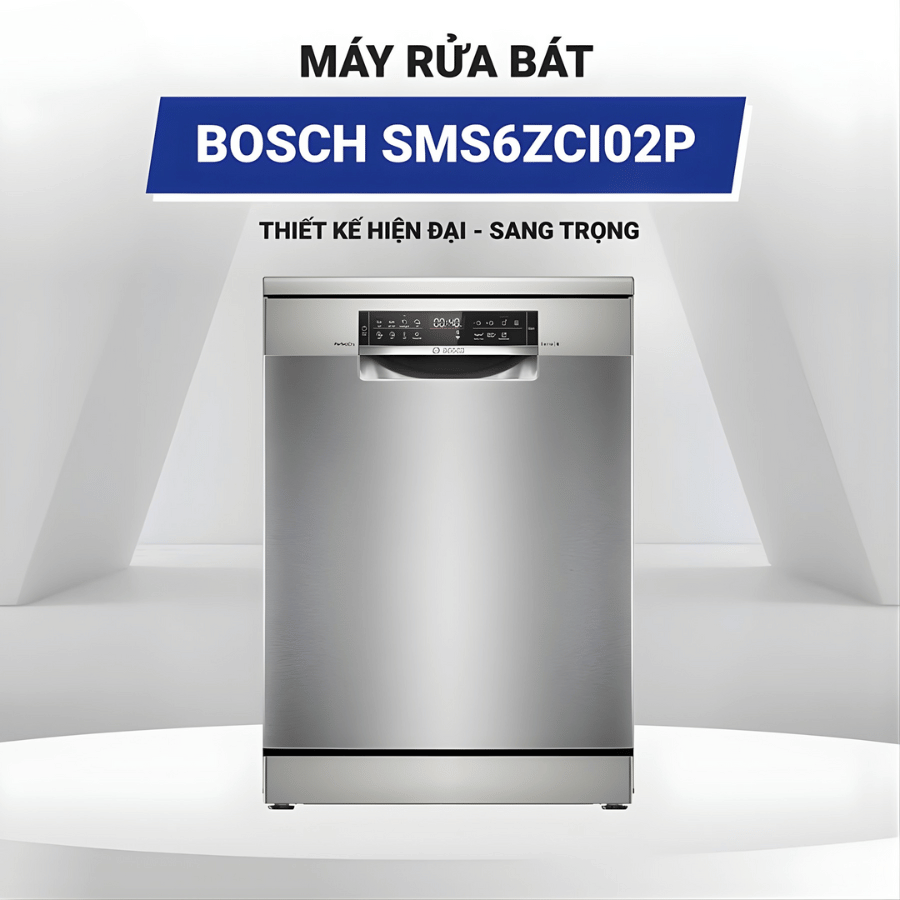 Bosch SMS6ZCI02P - Máy Rửa Bát Độc Lập 2026 tại Vua Nhà Bếp Đức 02