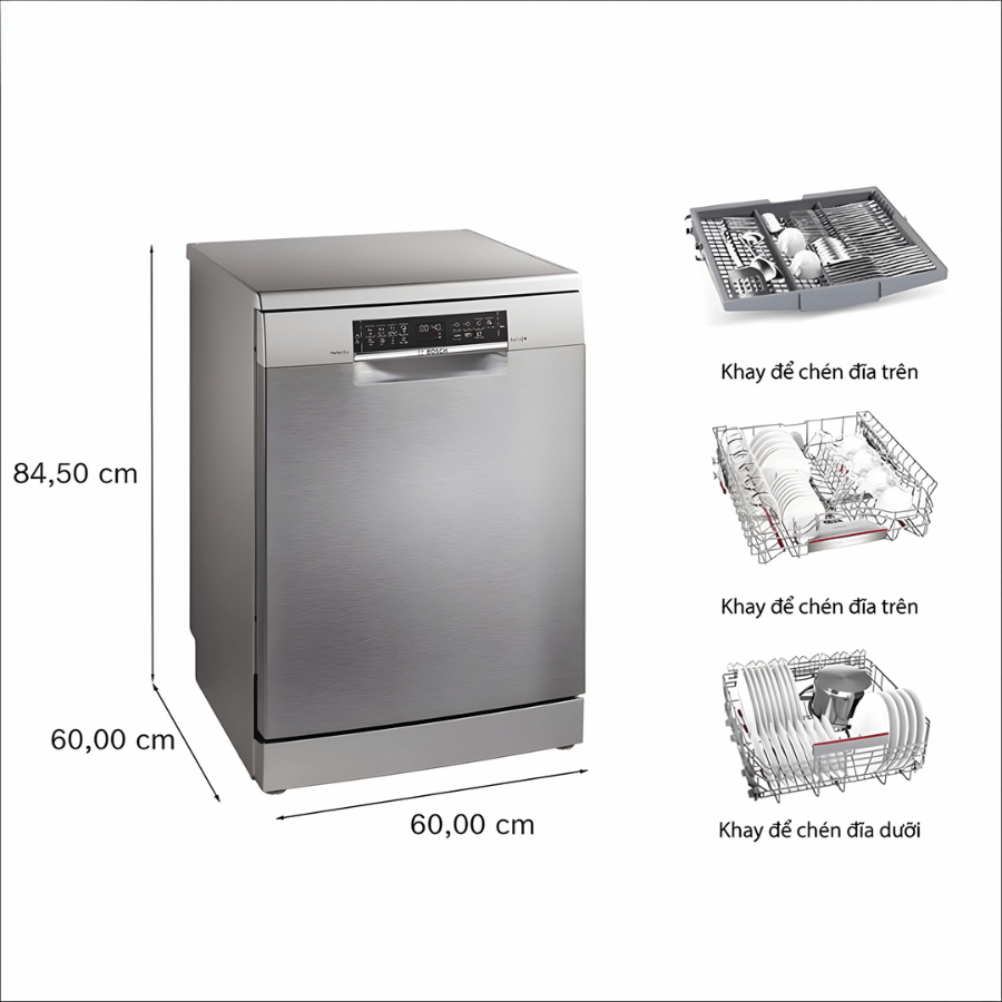 Bosch SMS6ZCI02P - Máy Rửa Bát Độc Lập 2026 tại Vua Nhà Bếp Đức 10